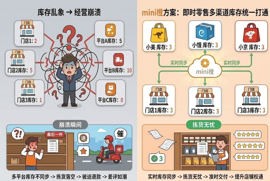 库存天天对不上？  mini橙一招打通多渠道库存